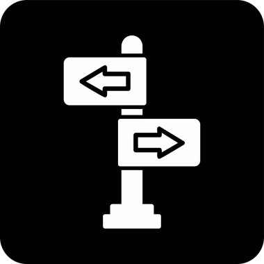 yönler web simgesi basit tasarım 