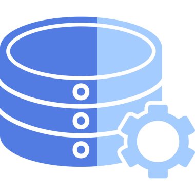 veritabanı. Web simgesi basit illüstrasyon 