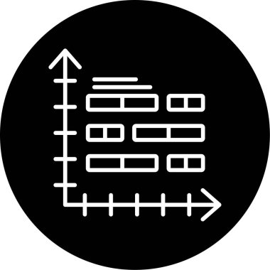 bar çizelgesi simgesi, vektör illüstrasyonu 