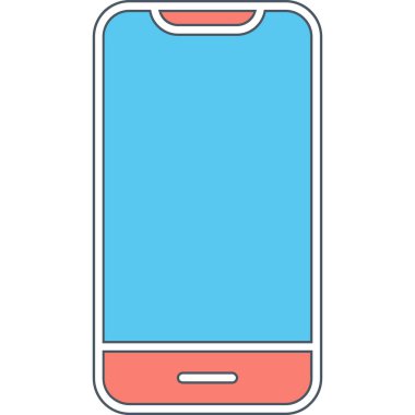 Akıllı telefon. Web simgesi basit illüstrasyon 