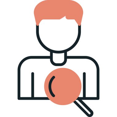 Seçim Süreci Web simgesi vektör illüstrasyonu