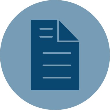 belge dosya simgesi vektör illüstrasyonu 