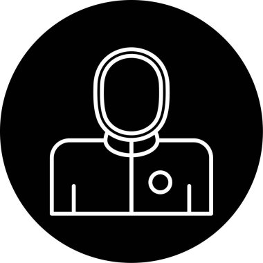 Avatar Eskrim Ağı simgesi, vektör illüstrasyonu 