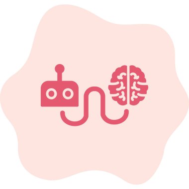 Beyin web simgesi vektör illüstrasyonunu yeniden başlat