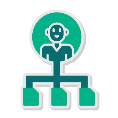 Çoklu görev. Web simgesi basit illüstrasyon