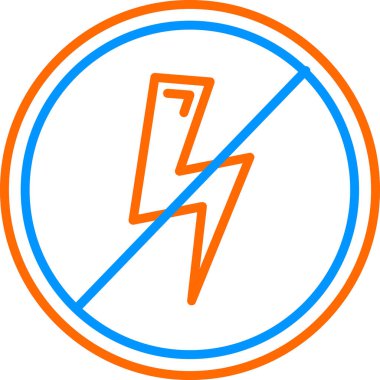 Anti Statik Ağ ikonu vektör illüstrasyonu