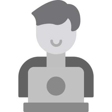 Yazılım Mühendisi Web simgesi vektör çizimi