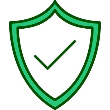 kalkan simgesi web basit illüstrasyon