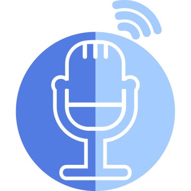 mikrofon web simge vektör çizim 