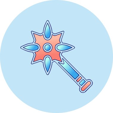 Topuz. Web simgesi basit illüstrasyon              