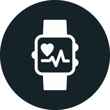 smartwatch simgesi, vektör illüstrasyonu 