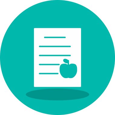 Diyet Planı Web simgesi vektör çizimi