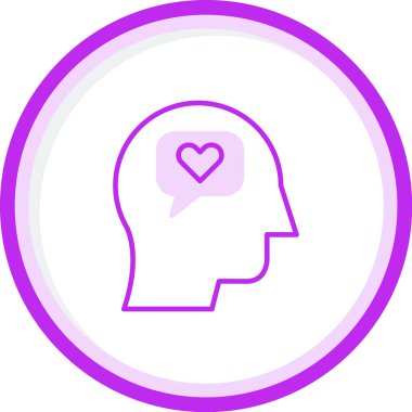 Empati web simgesi vektör çizimi