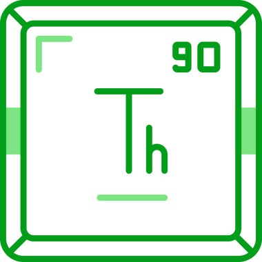 Toryum modern simgesinin vektör illüstrasyonu              