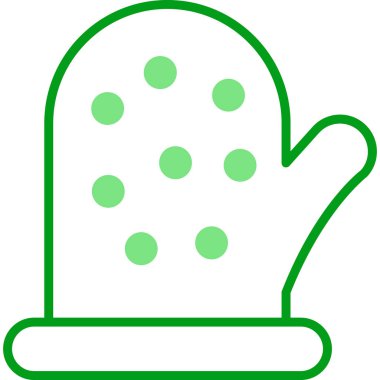 Bebek eldiveni. Web simgesi vektör illüstrasyonu