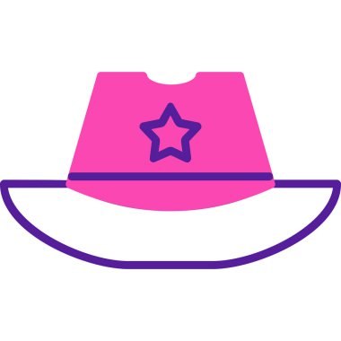 Şapka kutsal kişilerin resmi, basit vektör çizim 