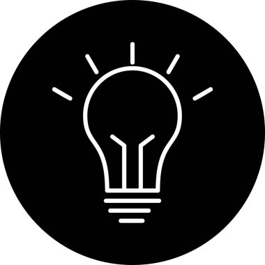 Fikir simgesinin vektör illüstrasyonu 