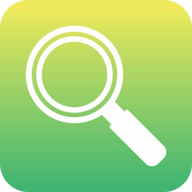 Büyütme cam simgesi, vektör illüstrasyonu 