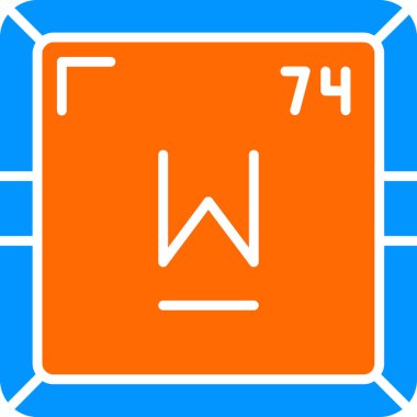 Periyodik tablo simgesinin Tungsten kimyasal ögesi