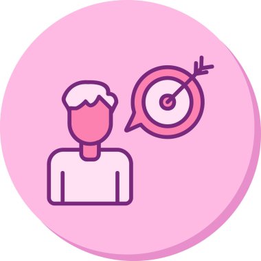 Amaç ağ simgesi vektör illüstrasyonu