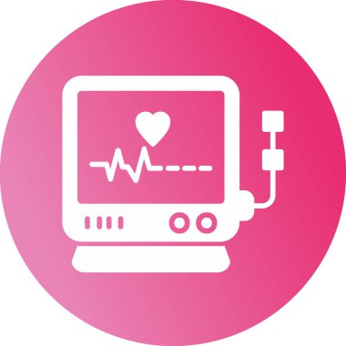 Monitör simgesinin vektör illüstrasyonu 