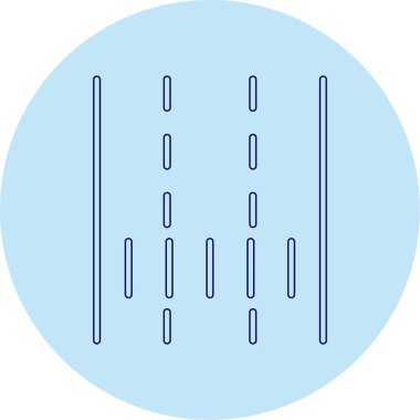 Lane web simgesi vektör illüstrasyonu