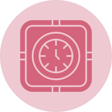 Zamanlama simgesi, vektör illüstrasyonu