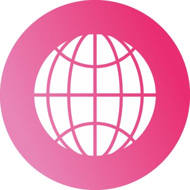 dünya simgesi web basit illüstrasyon