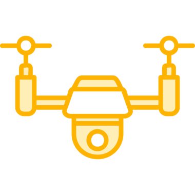 Drone simgesi vektör illüstrasyon tasarımı