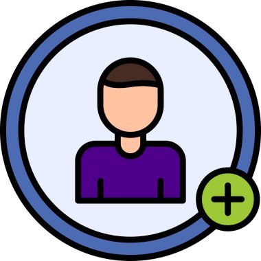 kullanıcı simgesi, vektör illüstrasyonu ekle 