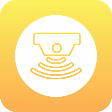 sensör simgesi, vektör illüstrasyonu basit tasarım