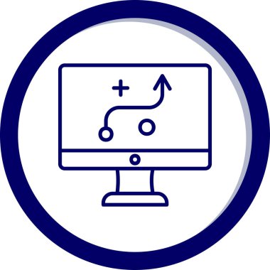 Strateji Simgesi Vektör illüstrasyonu 