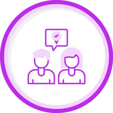 Takım beyin fırtınası fikirleri simgesi, vektör illüstrasyonu basit tasarım