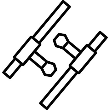 Tonfa. Web simgesi basit tasarım