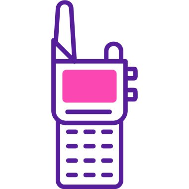 Walkie talkie simgesinin vektör çizimi