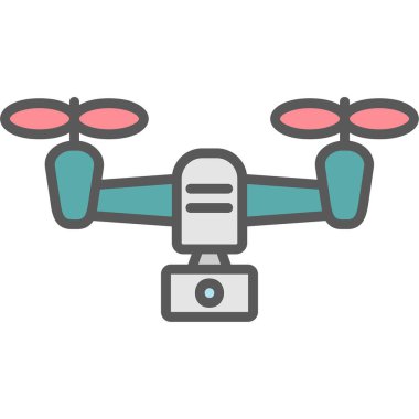 5g Drone simgesi, vektör illüstrasyonu, basit tasarım