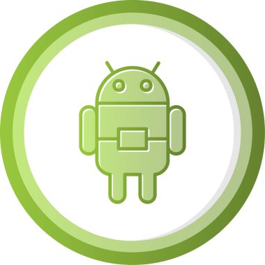 Android Web simgesi vektör çizimi 
