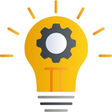 İnovasyon web simgesi basit illüstrasyon 