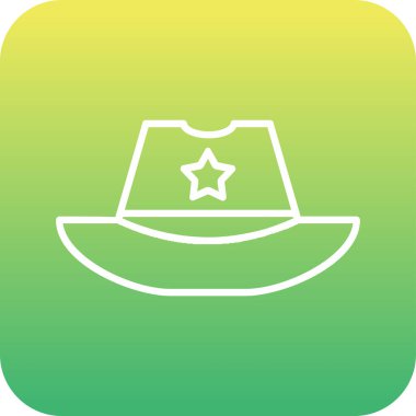 Şapka kutsal kişilerin resmi, basit vektör çizim 