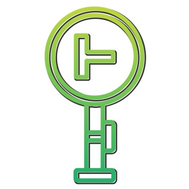 T Junction simgesi vektör illüstrasyonu      