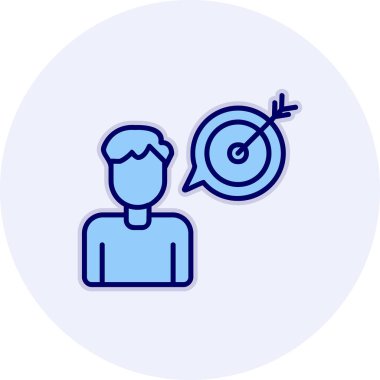 Amaç ağ simgesi vektör illüstrasyonu