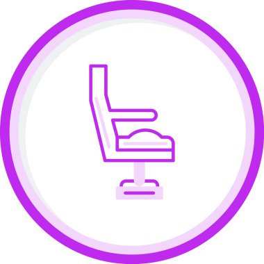 modada izole edilmiş arka planda koltuk simgesi 