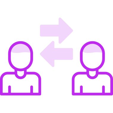 Kişilerarası iş adamlarının vektör çizimi