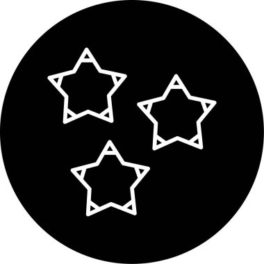 yıldız web simgesi basit illüstrasyon 