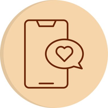 mobil sohbet simgesi, vektör illüstrasyon tasarımı