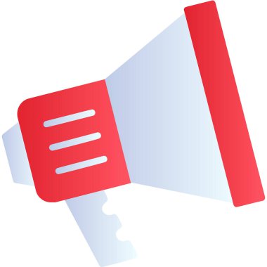 megafon web simgesi, vektör çizim 