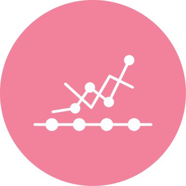 Analytics icon, vector illustration simple design