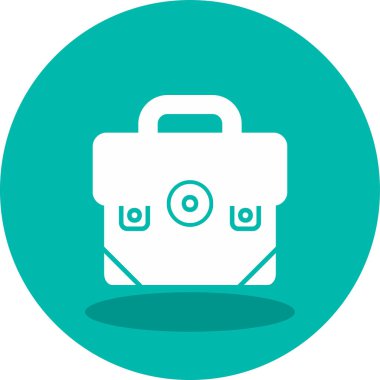 Bavul. Web simgesi basit illüstrasyon 