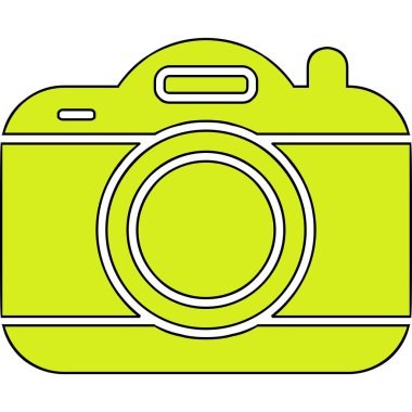 kamera simgesi, vektör illüstrasyonu basit tasarım
