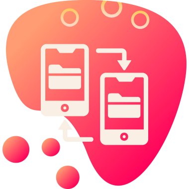 vector illustration of File Transfer modern icon            